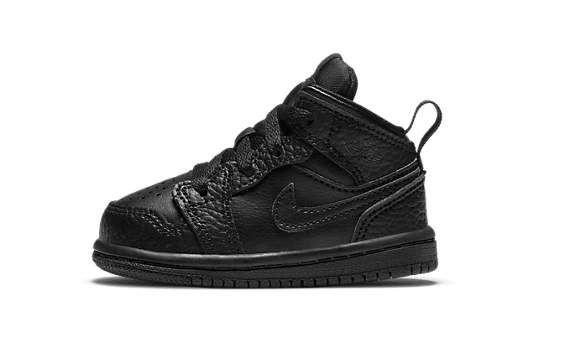 Jordan 1 Mid Triple Black (TD)