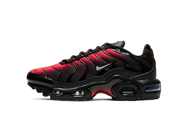 Nike Air Max Plus 1 'Black Bright Crimson' (GS)