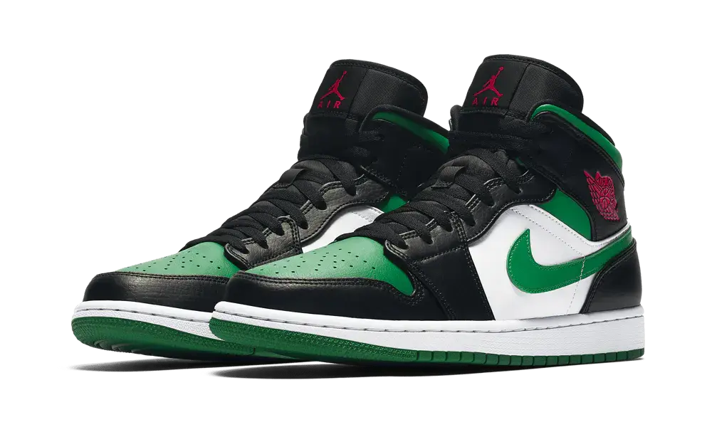 Jordan 1 Mid Green Toe - Image 1