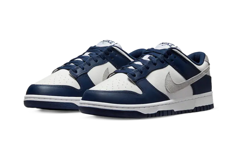 Nike Dunk Low Summit White Midnight Navy - Image 1