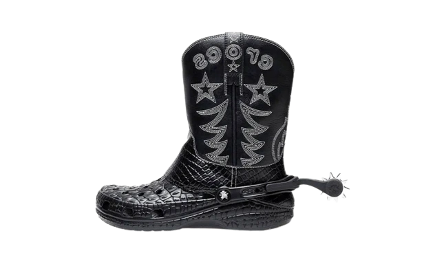 Crocs Classic Cowboy Boot Black