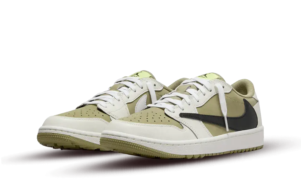 Jordan 1 Retro Low Golf Travis Scott Neutral Olive - Image 1