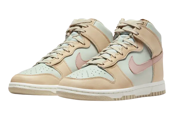 Nike Dunk High 'Tan Light Grey' - Image 1