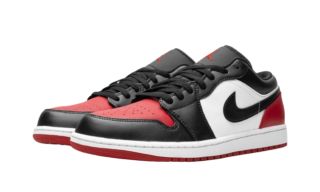Jordan 1 Low Bred Toe 2.0 - Image 1