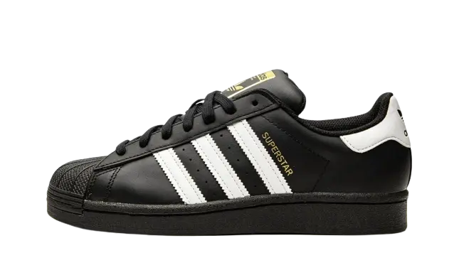 adidas Superstar Core Black Cloud White Gold (GS)