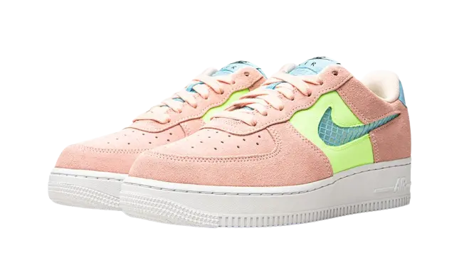 Nike Air Force 1 Low Washed Coral Ghost Green (W) - Image 1
