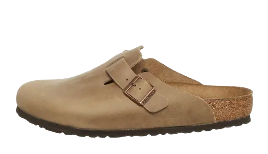 Birkenstock Boston Soft Footbed Oiled Leather Tobacco Brown
