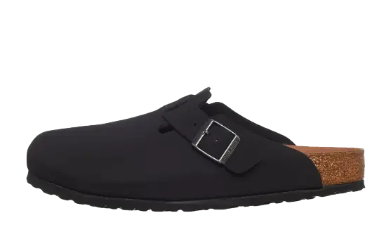 Birkenstock Boston Vegan Birkibuc Black