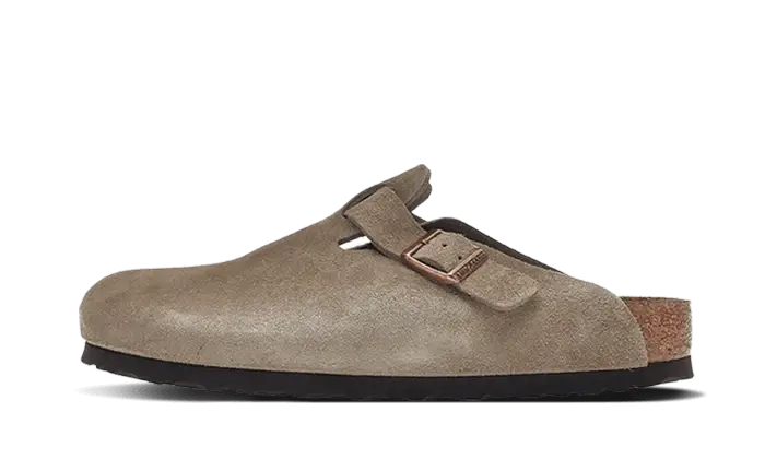 Birkenstock Boston Soft Footbed Suede Taupe (Narrow Fit)