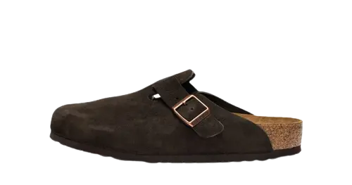 Birkenstock Boston Soft Footbed Suede Mocha