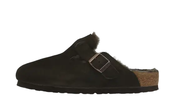 Birkenstock Boston Shearling Suede Mocha