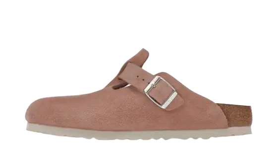 Birkenstock Boston Soft Footbed Suede Pink Clay