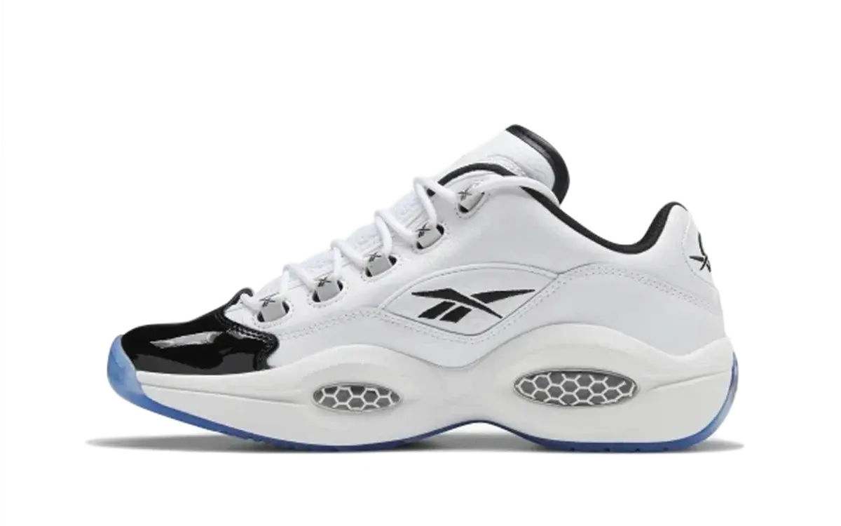 Reebok Question Low White Black Toe