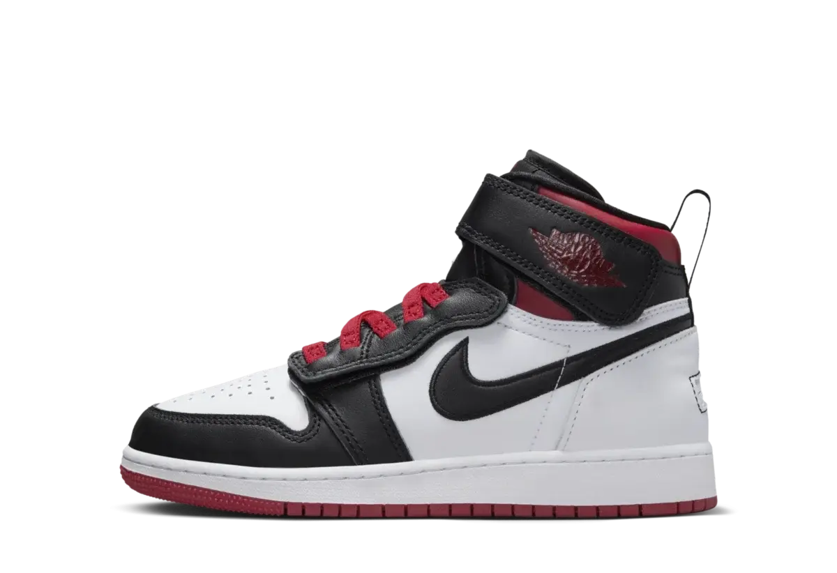 Air Jordan 1 Hi Flyease 'White Gym Red' (GS)