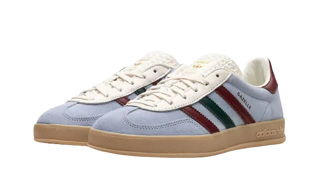 adidas Gazelle Indoor Blue Dawn Collegiate Burgundy - Image 1