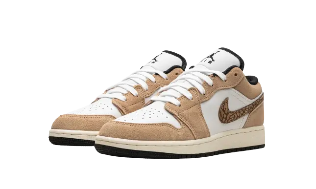 Jordan 1 Low SE Brown Elephant (GS) - Image 1