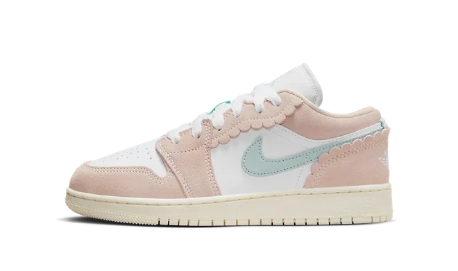 Air Jordan 1 Mid SE 'Pink Oxford Jade Ice' (GS)