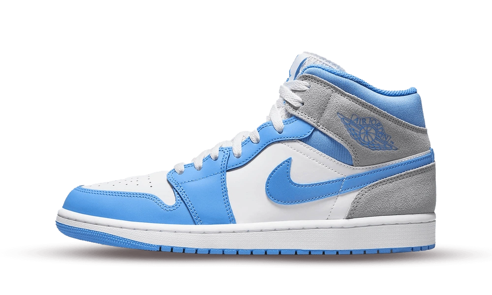 Jordan 1 Mid University Blue Grey