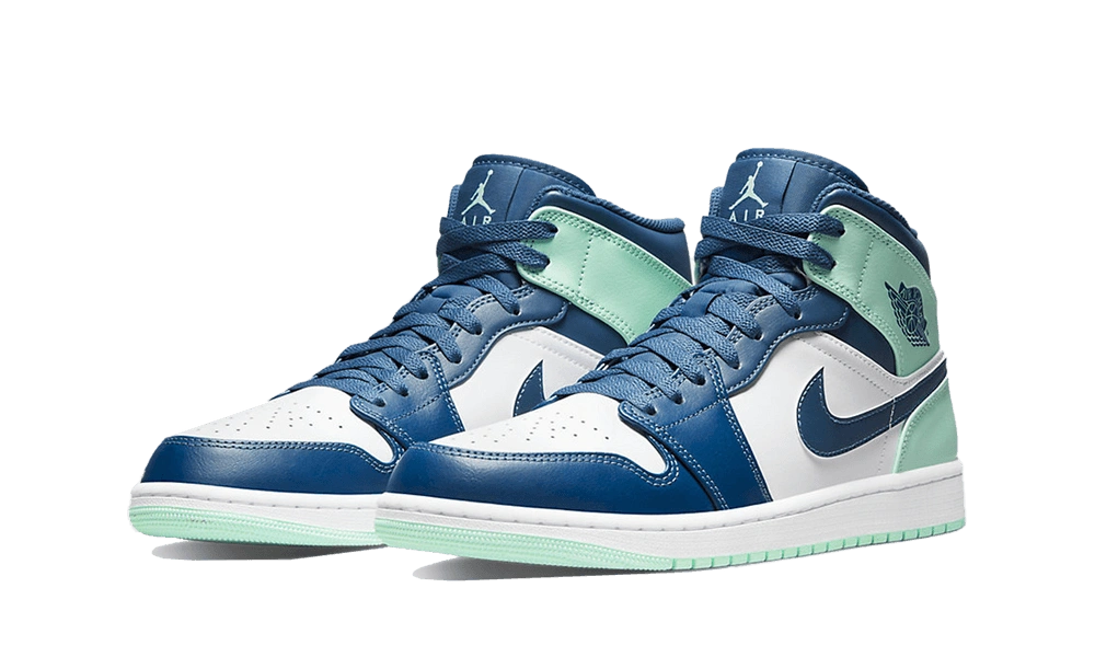 Jordan 1 Mid Mystic Navy Mint Foam - Image 1