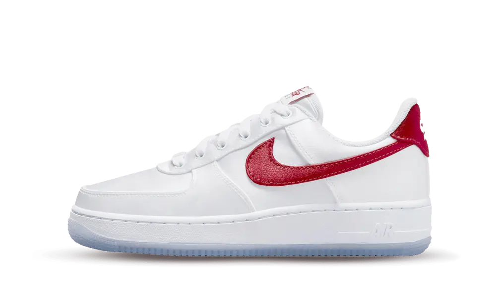 Nike Air Force 1 Low Satin 'White Red' (W)
