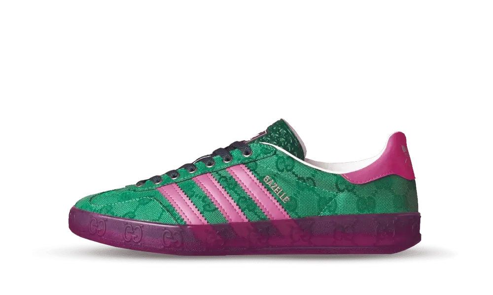 adidas x Gucci Gazelle Green GG Monogram (W)