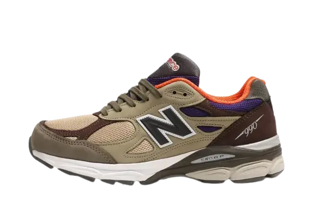 New Balance 990v3 MiUSA Teddy Santis Khaki Orange
