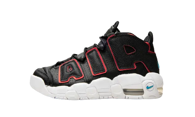 Nike Air More Uptempo Black Fusion Red (GS)