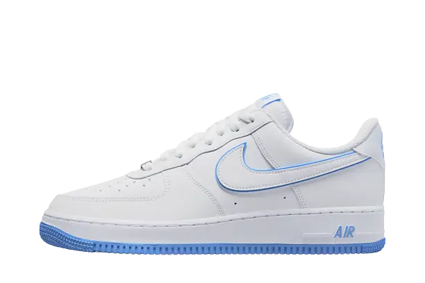 Nike Air Force 1 '07 Low White University Blue Sole