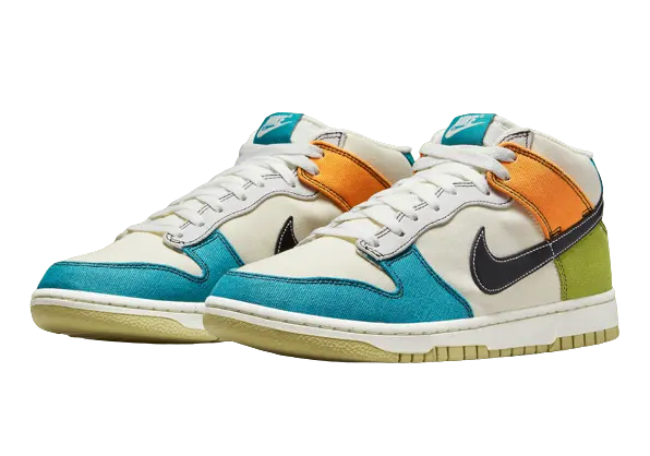 Nike Dunk Mid Pale Ivory Multi - Image 1