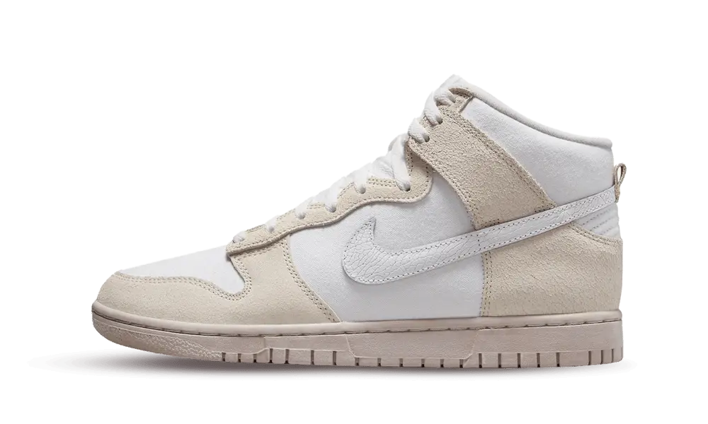 Nike Dunk High Retro PRM Cracked Leather Swoosh