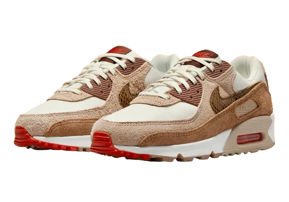Nike Air Max 90 SE Pale Ivory Snakeskin Swoosh (W) - Image 1