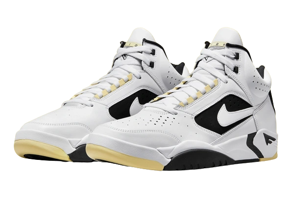 Nike Air Flight Lite Mid White Lemon Black White - Image 1