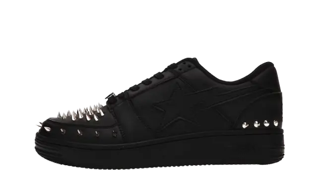 A Bathing Ape Bape Sta Low Black Gold Studded