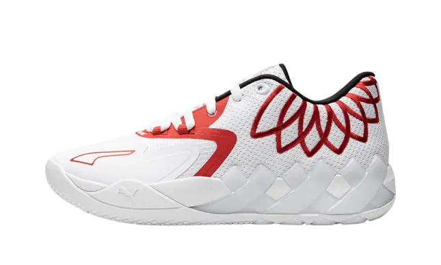 Puma LaMelo Ball MB.01 Lo Team Colors White High Risk Red
