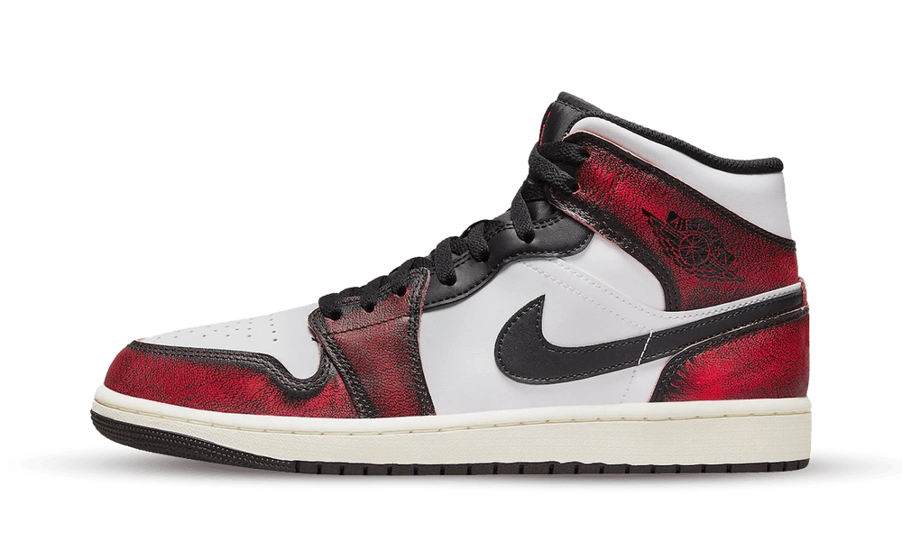 Jordan 1 Mid Wear-Away Chicago