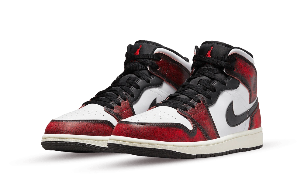 Jordan 1 Mid Wear-Away Chicago - Image 1