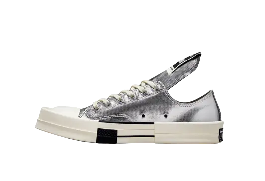 Converse TURBODRK Chuck Taylor All-Star 70 Ox Rick Owens DRKSHDW Silver White