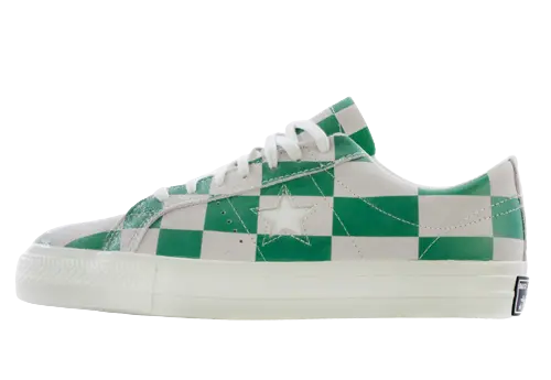Converse One Star Ox Blocked Warped Board Green