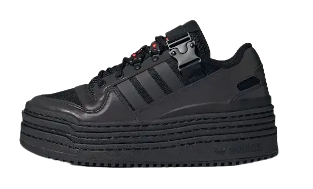 adidas Triple Platforum Low Core Black Solar Red