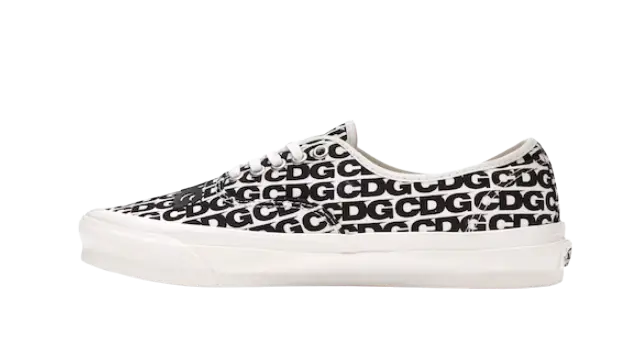 Vans Authentic Comme Des Garcons Black Heel Tab (Curved Rubber)