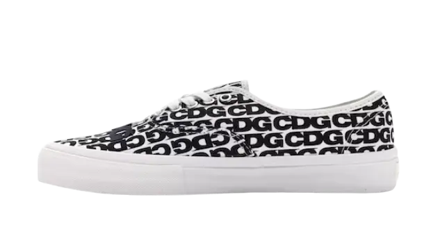 Vans Authentic Comme Des Garcons White Heel Tab