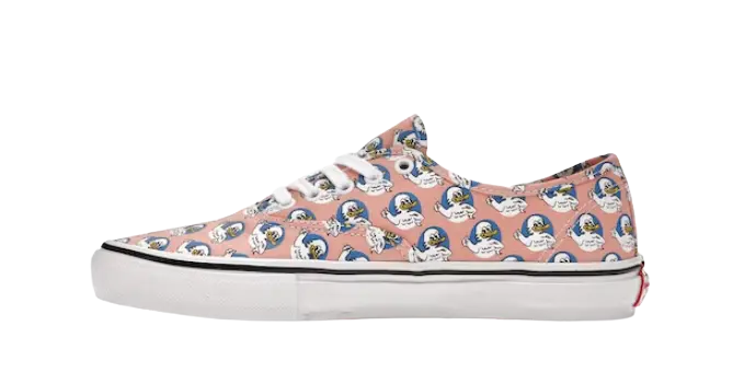 Vans Skate Authentic Palace Jeremy The Duck Black Salmon