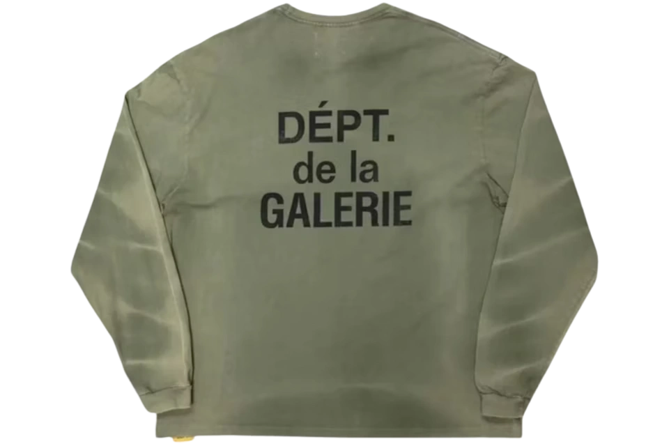 Gallery Dept. French Longsleeve T-shirt Olive - Image 1
