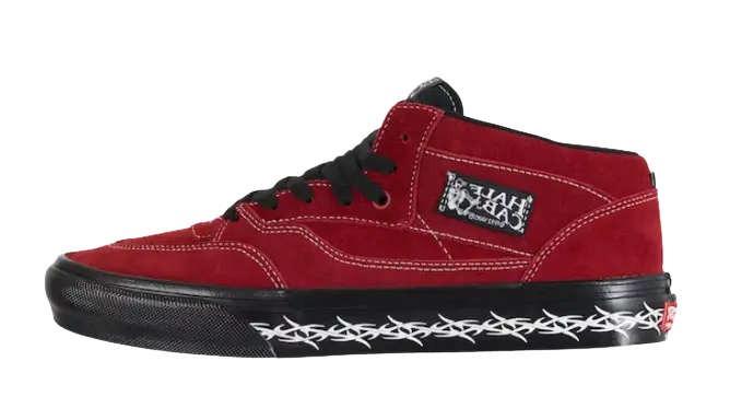 Vans Skate Half Cab Supreme Tribal Barbed Wire Burgundy