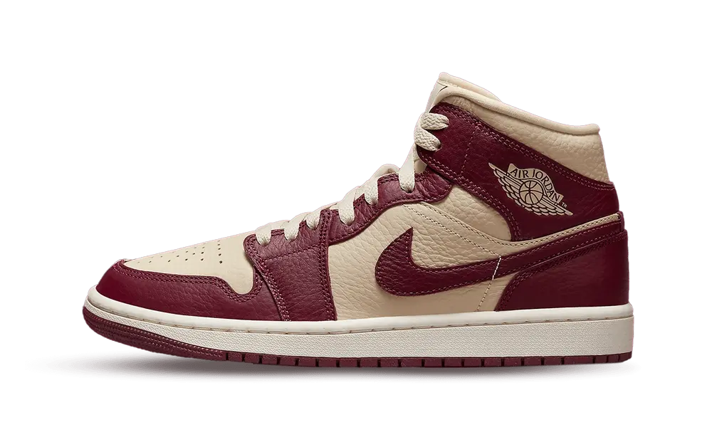 Jordan 1 Mid Split Beach Cherrywood Red (W)