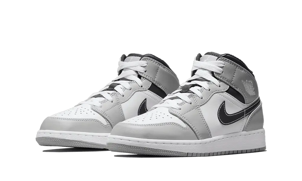 Jordan 1 Mid Light Smoke Grey (GS) - Image 1