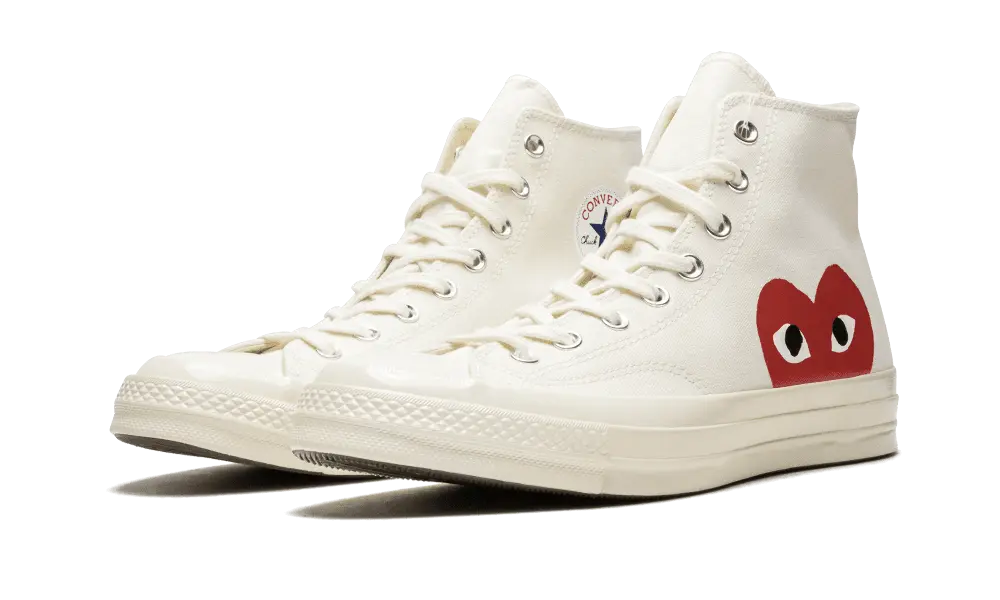 Converse Chuck Taylor All-Star 70 Hi Comme Des Garcons PLAY White - Image 1