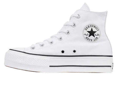 Converse Chuck Taylor All-Star Hi Platform White Black (W)