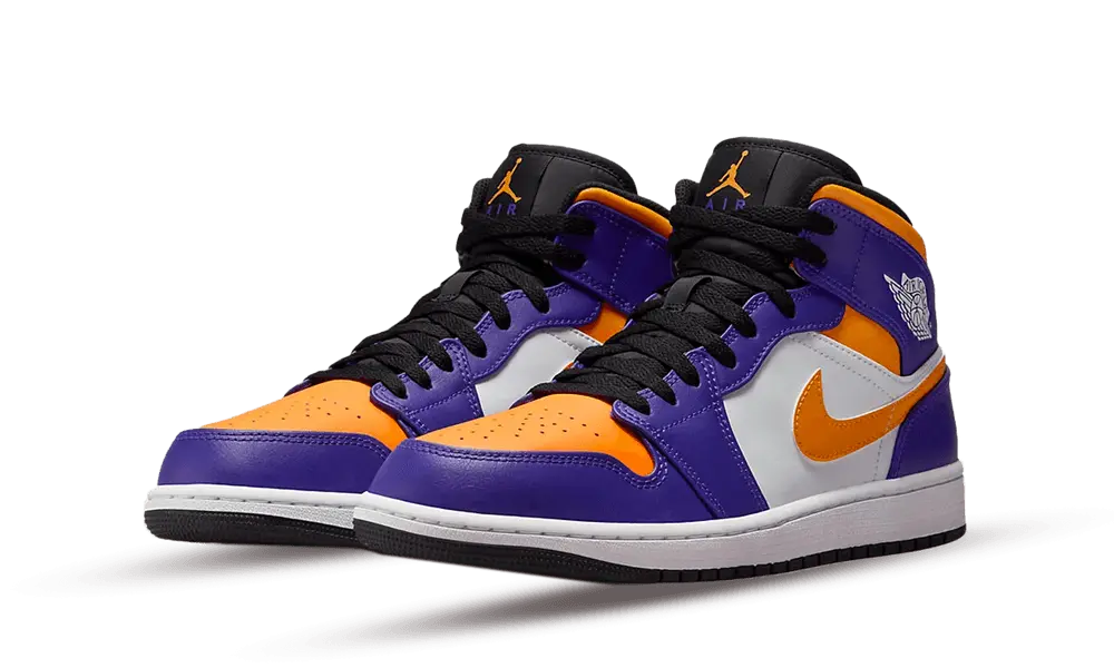 Jordan 1 Mid Lakers (2022) - Image 1