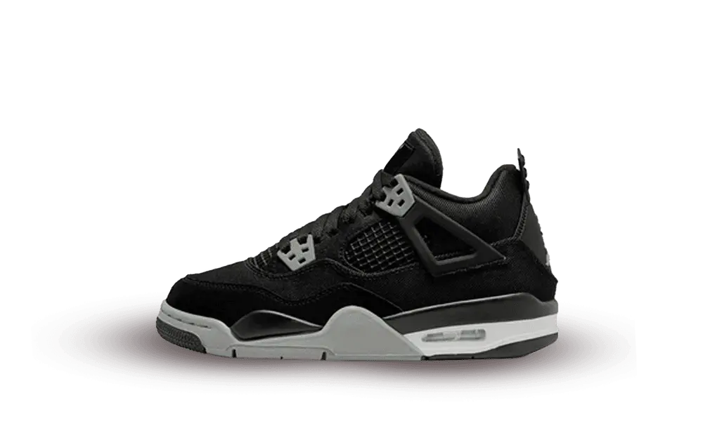 Jordan 4 Retro Black Canvas (GS)
